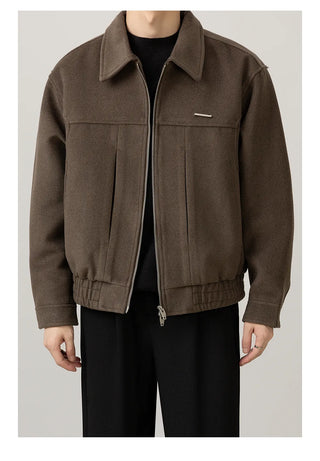 lapel wool jacket