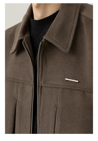 lapel wool jacket
