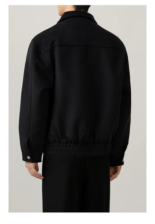 lapel wool jacket