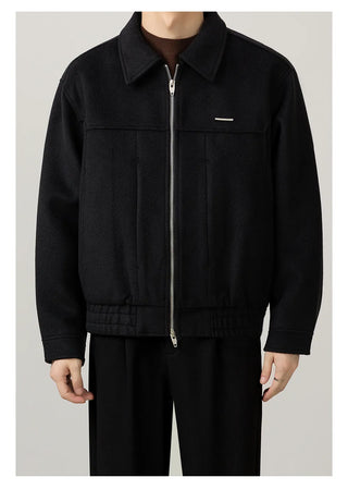 lapel wool jacket