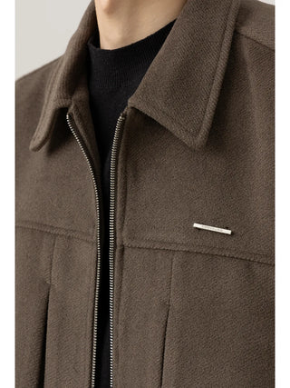 lapel wool jacket