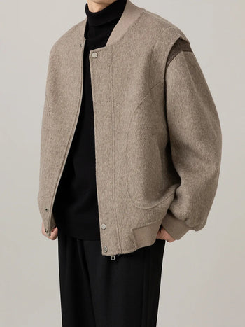 baseball wool jacket