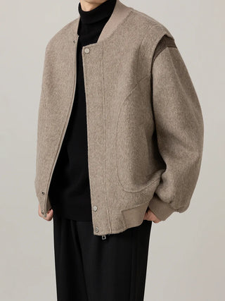baseball wool jacket