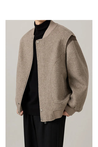 baseball wool jacket