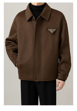 lapel wool coat