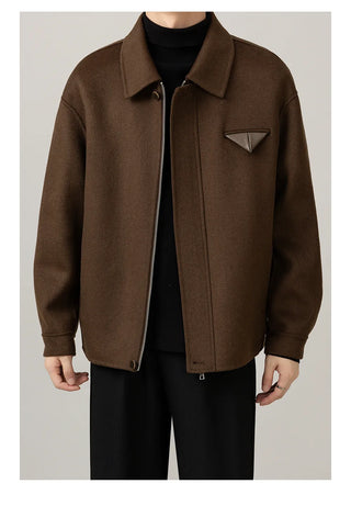 lapel wool coat