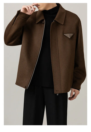 lapel wool coat