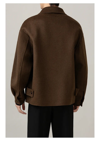 lapel wool coat