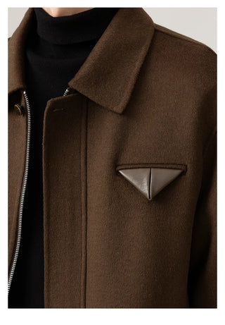 lapel wool coat