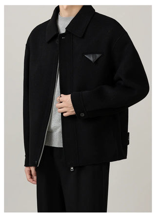 lapel wool coat