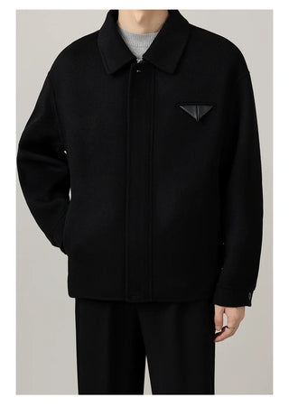 lapel wool coat