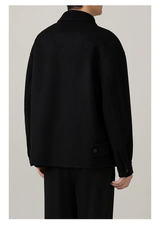 lapel wool coat
