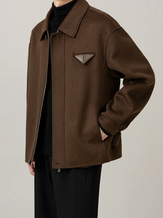 lapel wool coat