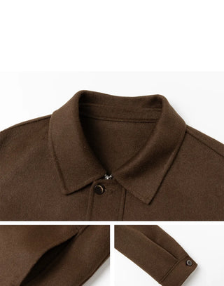 lapel wool coat