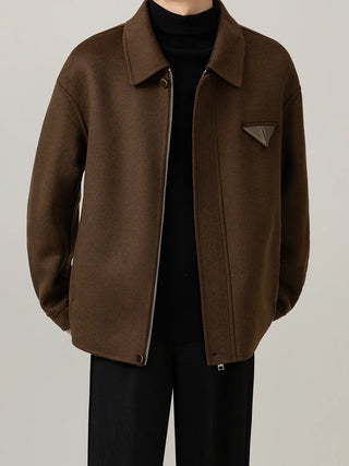 lapel wool coat