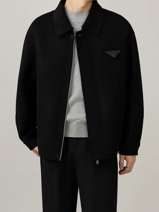 lapel wool coat