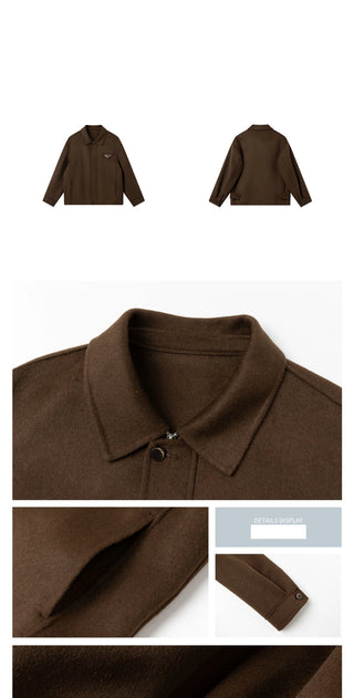 lapel wool coat