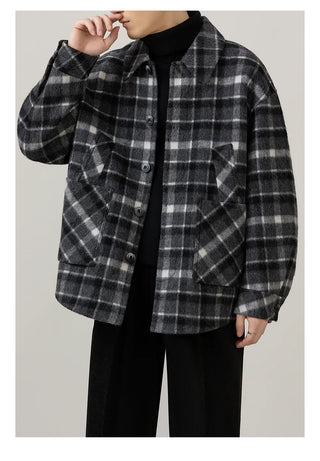 plaid wool jacket
