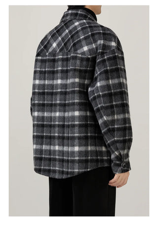 plaid wool jacket