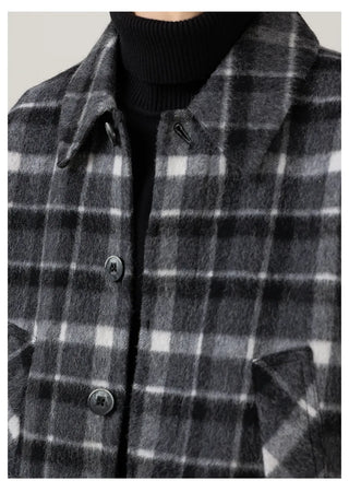 plaid wool jacket