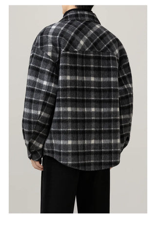 plaid wool jacket