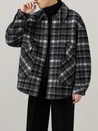 plaid wool jacket