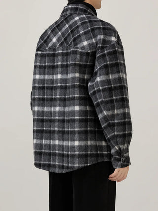 plaid wool jacket