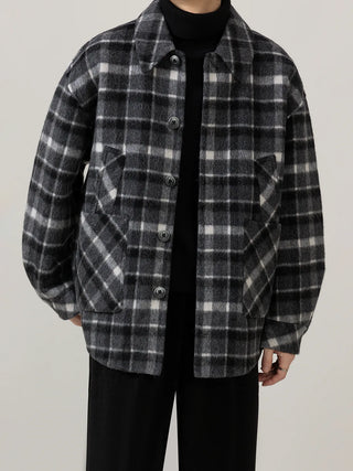 plaid wool jacket