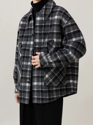 plaid wool jacket
