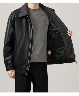 pu leather jacket