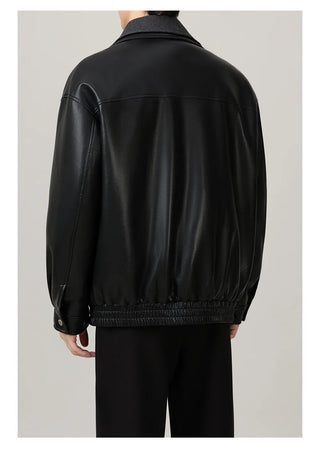 pu leather jacket