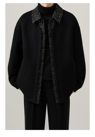 patchwork wool jacket