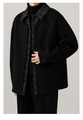 patchwork wool jacket