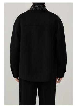 patchwork wool jacket