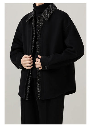 patchwork wool jacket