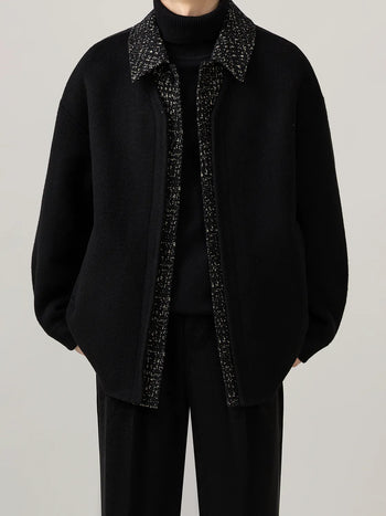 patchwork wool jacket