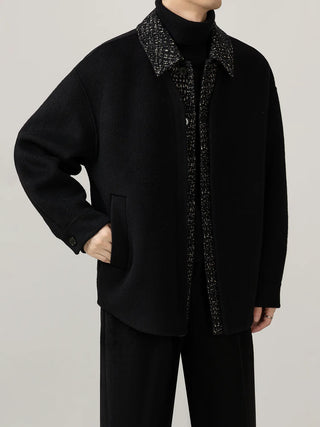 patchwork wool jacket
