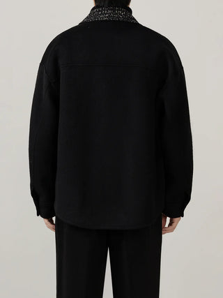 patchwork wool jacket