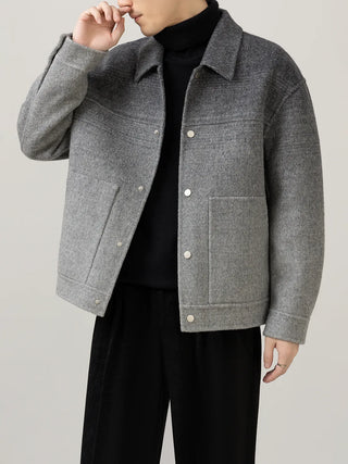 double-sided wool coat