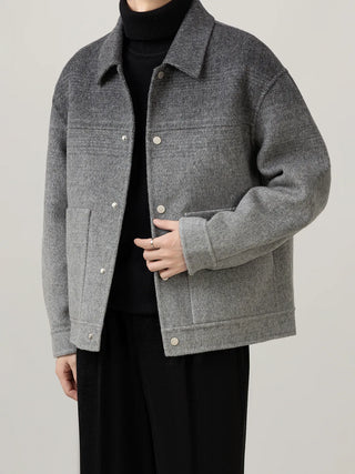 double-sided wool coat