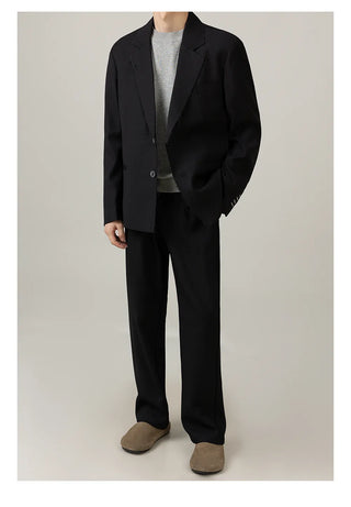 brushed suit jacket