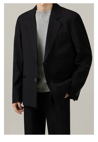 brushed suit jacket