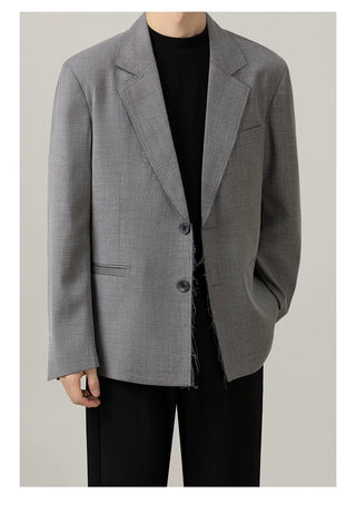brushed suit jacket