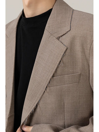 brushed suit jacket