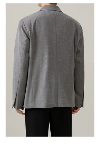 brushed suit jacket