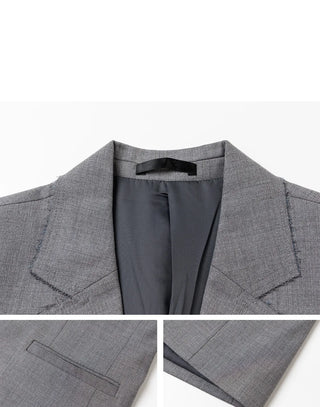 brushed suit jacket