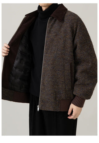 lapel down jacket