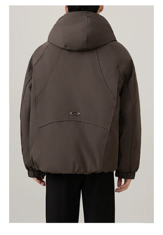 hooded work jacket