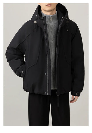hooded work jacket