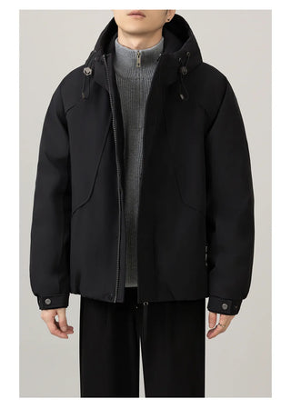 hooded work jacket
